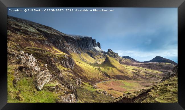 Trotternish Ridge - Isle Of Skye Framed Print by Phil Durkin DPAGB BPE4
