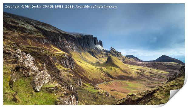 Trotternish Ridge - Isle Of Skye Print by Phil Durkin DPAGB BPE4