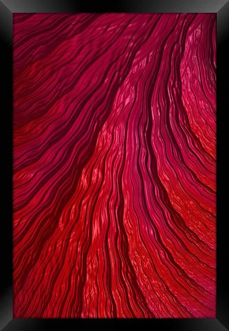 Endless Red Energy Framed Print by Steve Purnell