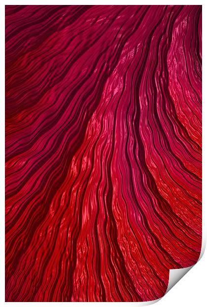 Endless Red Energy Print by Steve Purnell