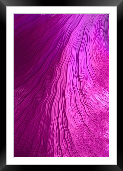 Pink Cascade Framed Mounted Print by Steve Purnell