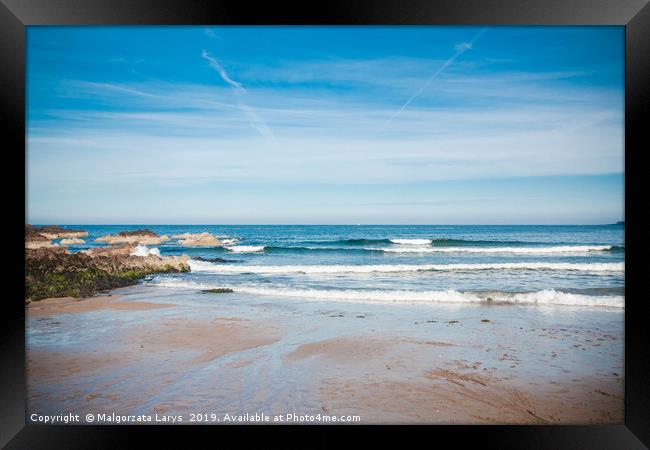 Beautiful coastline of Scotland, UK Framed Print by Malgorzata Larys