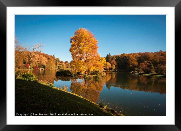 Stourhead Gardens Wiltshire Framed Mounted Print by Paul Brewer