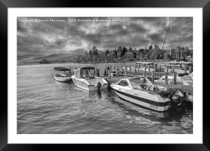 Bowness on Windermere Framed Mounted Print by Derrick Fox Lomax