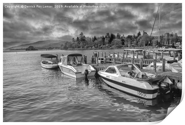 Bowness on Windermere Print by Derrick Fox Lomax