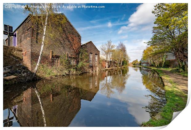 Towards Tinsley on the South Yorkshire Navigation Print by K7 Photography