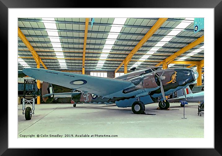 Lockheed Hudson IV A16-199 G-BEOX Framed Mounted Print by Colin Smedley