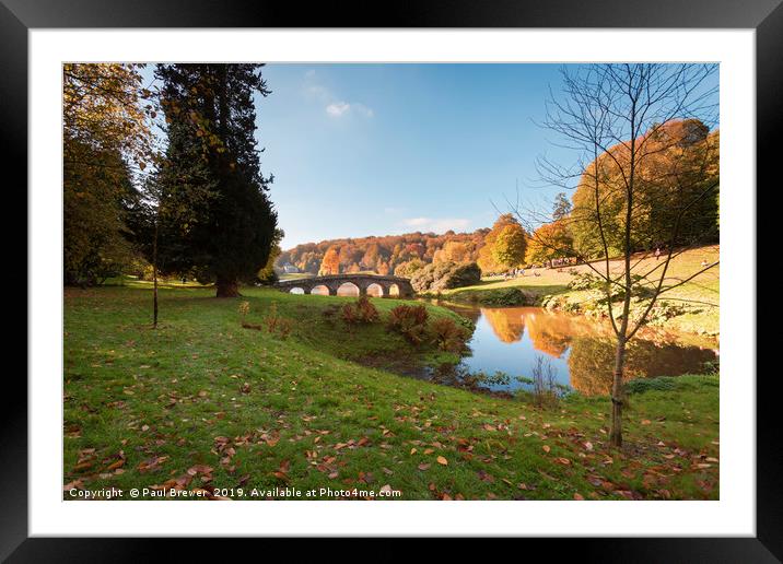 Stourhead Gardens  Wiltshire Framed Mounted Print by Paul Brewer
