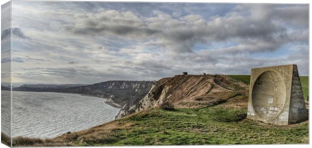 Abbot's Cliff Sound Mirror Canvas Print by Richard May