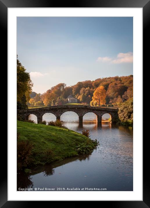 Stourhead Gardens Wiltshire Framed Mounted Print by Paul Brewer