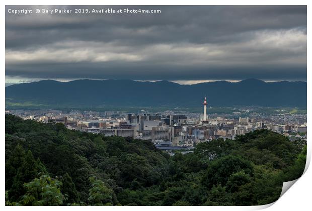 Kyoto view - Japan Print by Gary Parker
