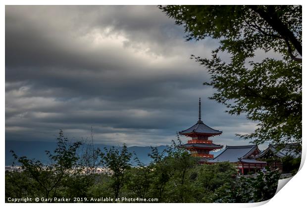 Kiyomizudera Pagoda, in Kyoto, Japan  Print by Gary Parker