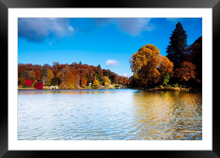 Stourhead Wiltshire Framed Mounted Print by Paul Brewer