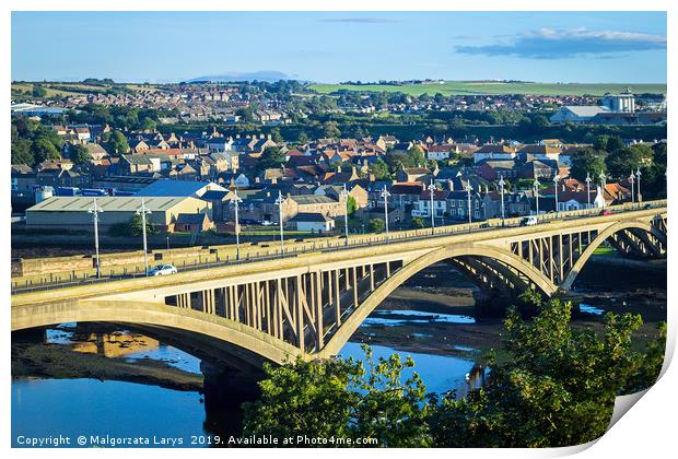 Berwick Upon Tweed, England, UK. Print by Malgorzata Larys