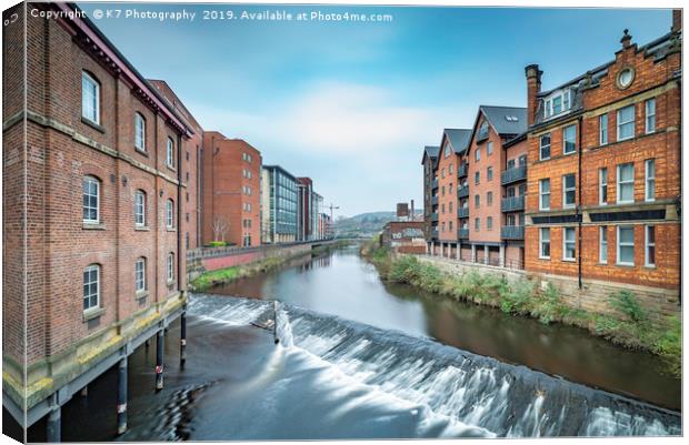 The River Don at Lady's Bridge, Sheffield Canvas Print by K7 Photography