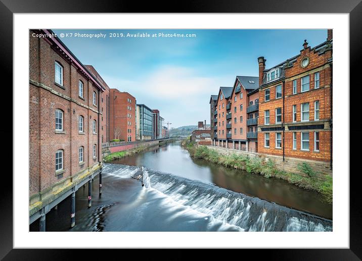 The River Don at Lady's Bridge, Sheffield Framed Mounted Print by K7 Photography