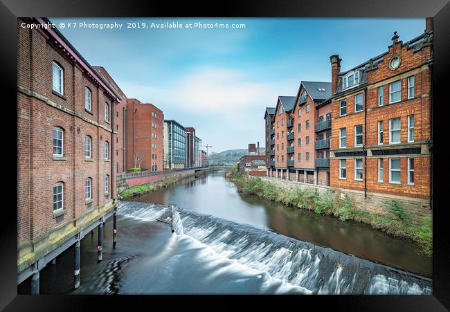 The River Don at Lady's Bridge, Sheffield Framed Print by K7 Photography