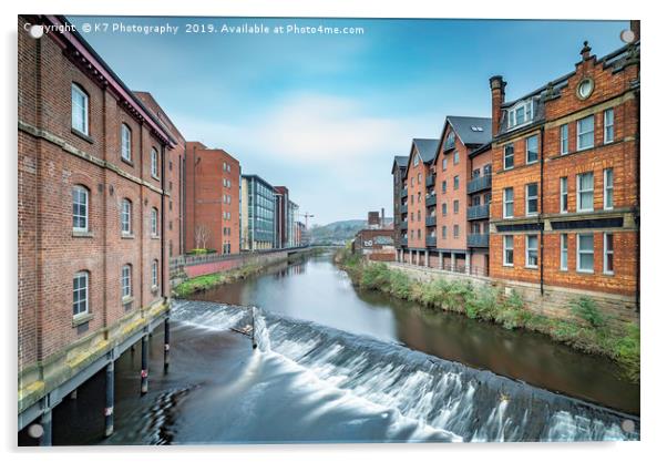 The River Don at Lady's Bridge, Sheffield Acrylic by K7 Photography