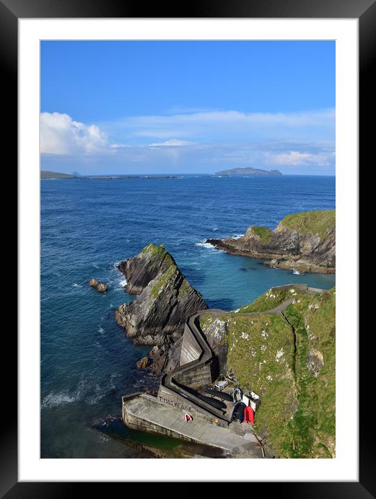 Dunquin Pier Framed Mounted Print by barbara walsh