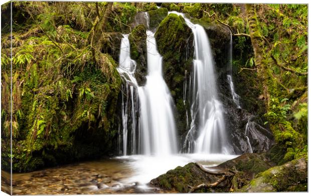 Aberfforest Waterfall Canvas Print by Nick Hunt