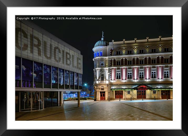Theatre Land, Sheffield Framed Mounted Print by K7 Photography