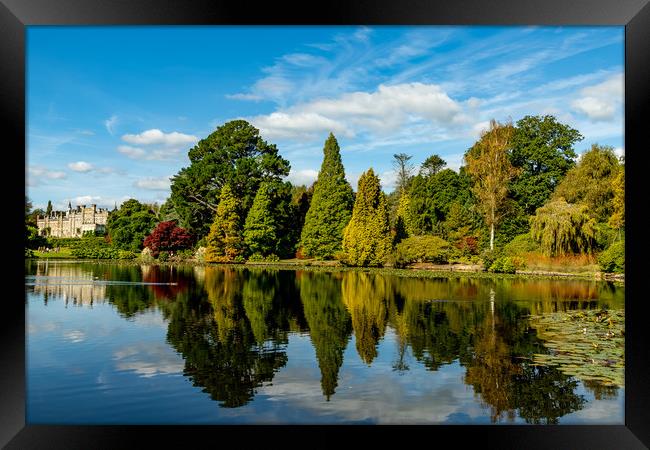 Reflections at Sheffield Park Framed Print by Nick Hunt