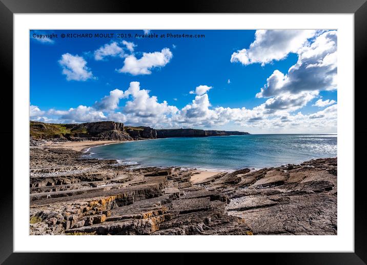 Fall Bay  Framed Mounted Print by RICHARD MOULT