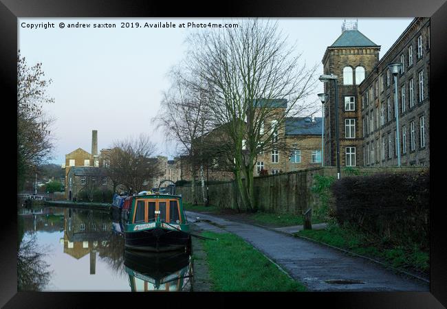 MILL MOORED Framed Print by andrew saxton
