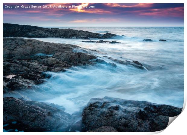 Rocky Sunsets Print by Lee Sutton