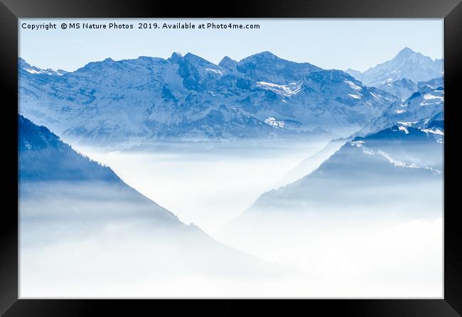 Swiss Mountains Framed Print by Mike C.S.