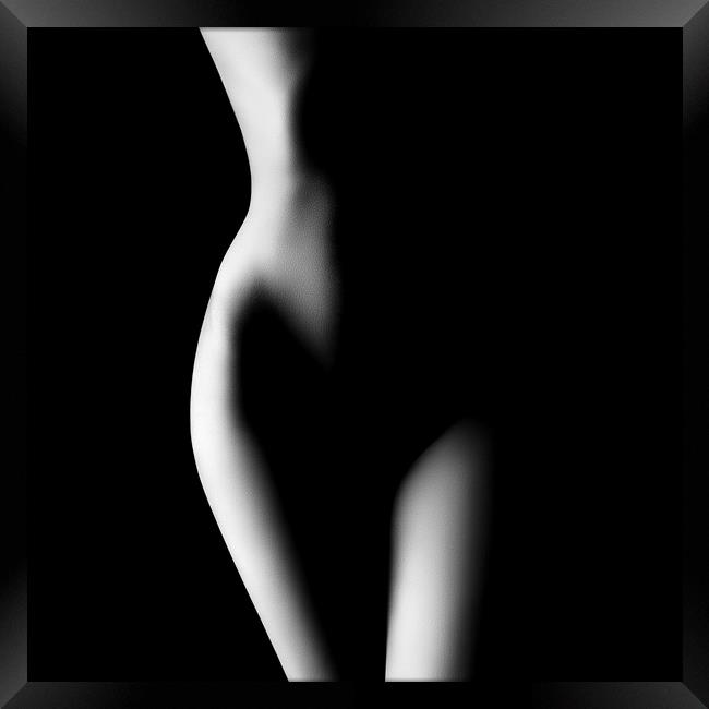 Nude woman bodyscape 23 Framed Print by Johan Swanepoel