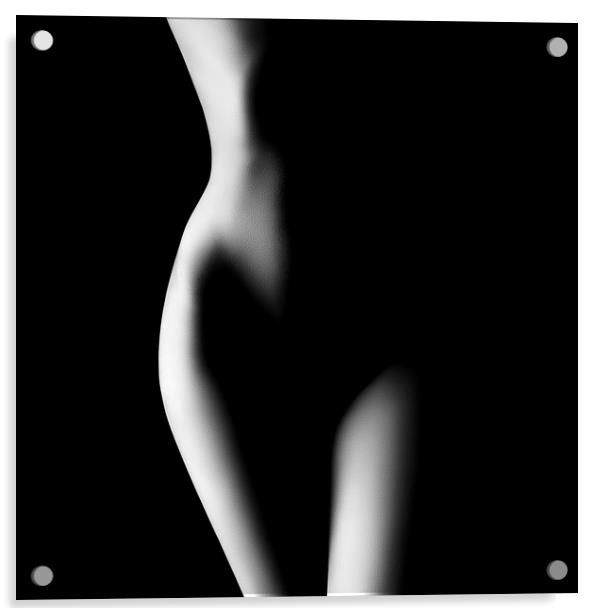Nude woman bodyscape 23 Acrylic by Johan Swanepoel