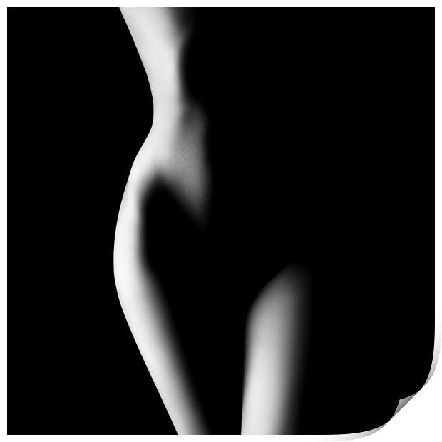 Nude woman bodyscape 23 Print by Johan Swanepoel