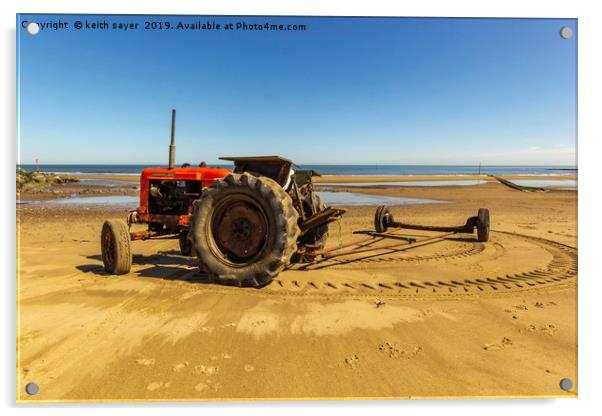 Nuffield 60 Tractor Skinningrove Acrylic by keith sayer