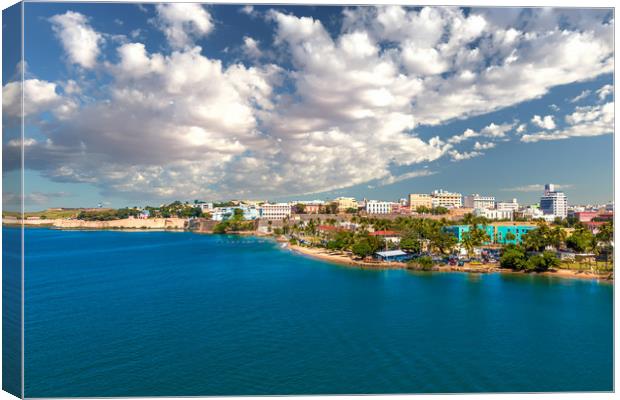 Clouds Over Old San Juan Canvas Print by Darryl Brooks
