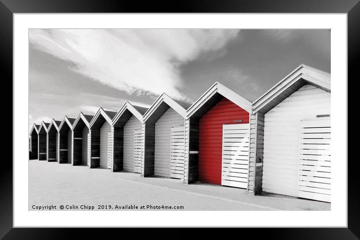Red hut Framed Mounted Print by Colin Chipp