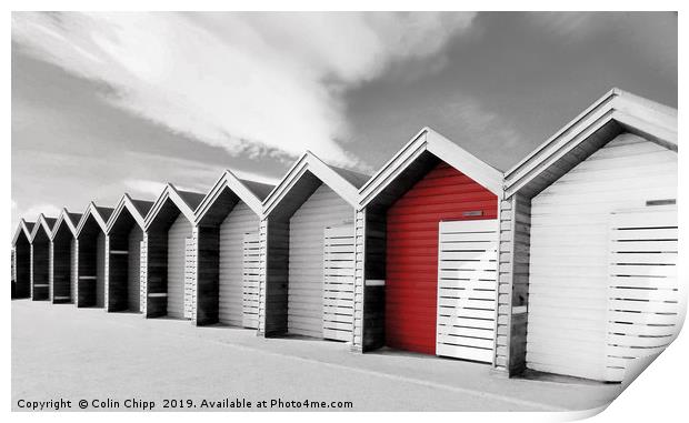 Red hut Print by Colin Chipp