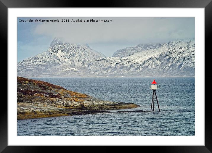 Norwegian Landscape near Bodø Framed Mounted Print by Martyn Arnold