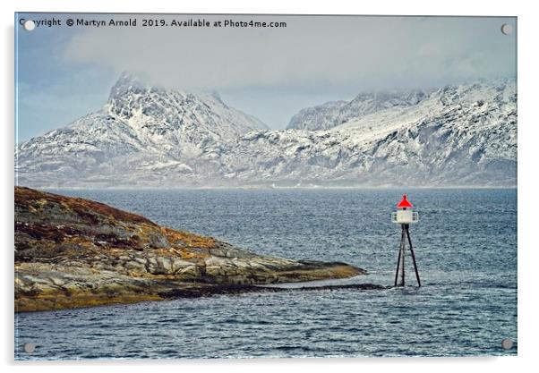 Norwegian Landscape near Bodø Acrylic by Martyn Arnold