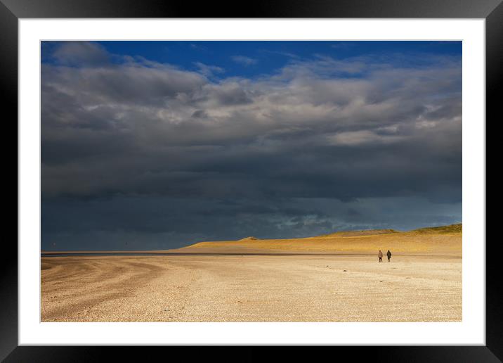 Beachwalk on the Maasvlaktestrand Framed Mounted Print by John Stuij
