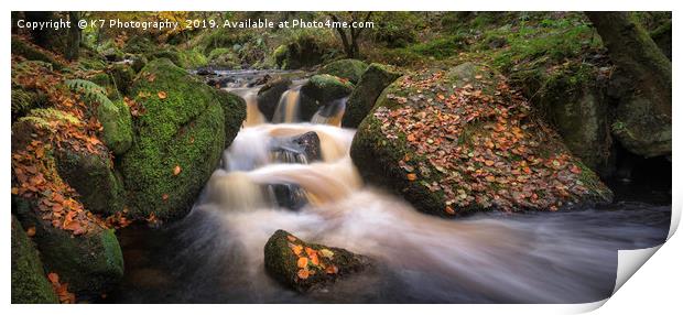 Wyming Brook Panoramic Print by K7 Photography