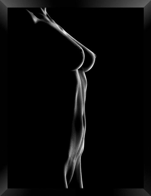 Nude woman bodyscape 25 Framed Print by Johan Swanepoel