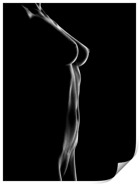 Nude woman bodyscape 25 Print by Johan Swanepoel