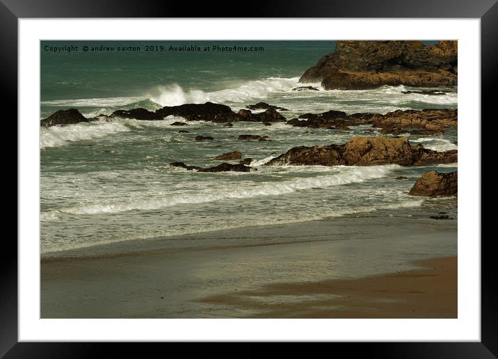 ROCKY DEVON Framed Mounted Print by andrew saxton