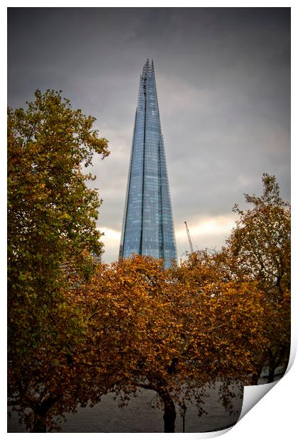 The Shard London Bridge Tower Print by Andy Evans Photos