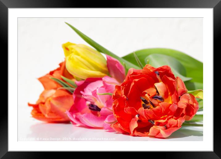 Tulips: Primus unter Pares Framed Mounted Print by Kasia Design