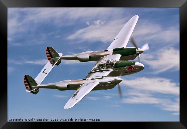 The Flying Bulls P-38 N25Y 44-53254 Framed Print by Colin Smedley
