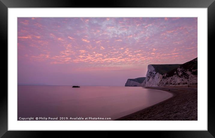 Bat's Head Bay in Dorset Framed Mounted Print by Philip Pound