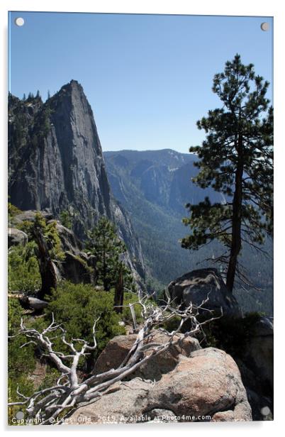 Hiking through Yosemite National Park Acrylic by Lensw0rld 