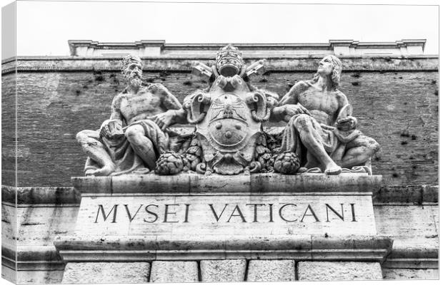 The Vatican Museum entrance, Rome Canvas Print by Naylor's Photography